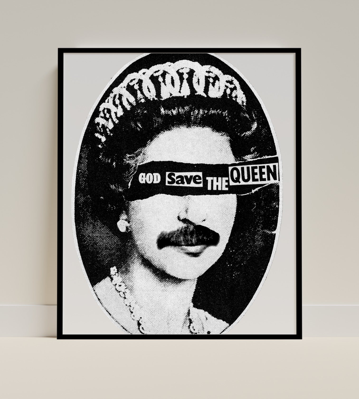 God Save The Queen Unique Modern Artwork Poster