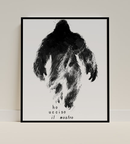 Ho Ucciso Il Mostro Art Print for Home Decor