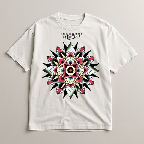 Colorful Geometric Mandala Design Graphic T-Shirt