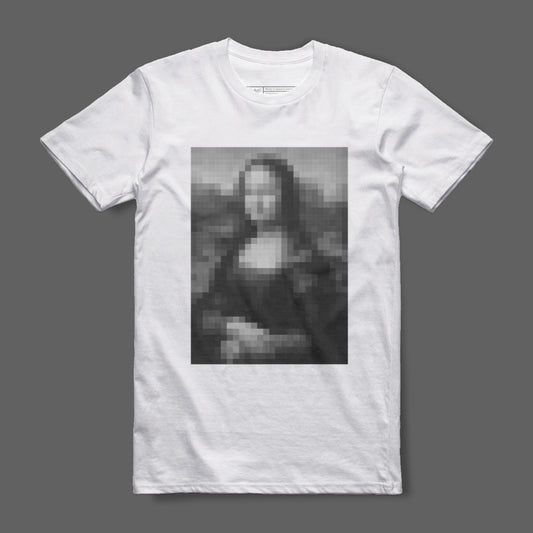 Pixelated Mona Lisa T-Shirt Fashion Statement