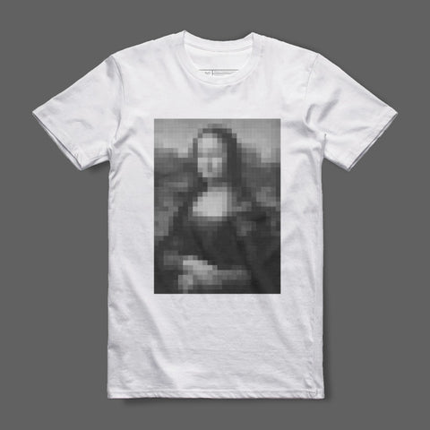 Pixelated Mona Lisa T-Shirt Fashion Statement