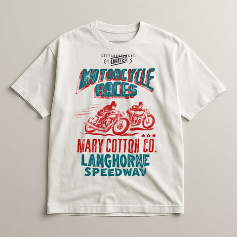 Motorcycle Races Langhorne Speedway T-Shirt