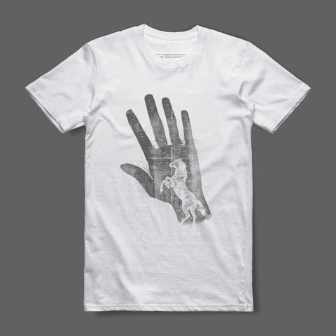 Unique Handprint With Animal Graphic Design T-Shirt
