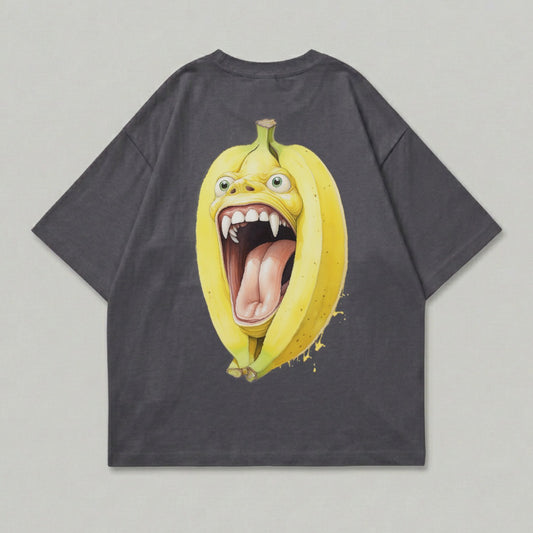 Screaming Banana Monster Yellow Grey Design product type