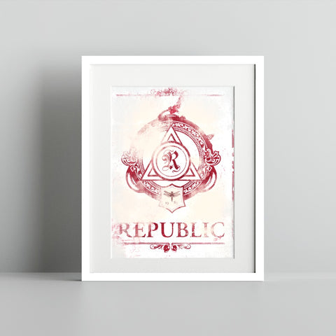 Republic Vintage Artistic Print Wall Decor