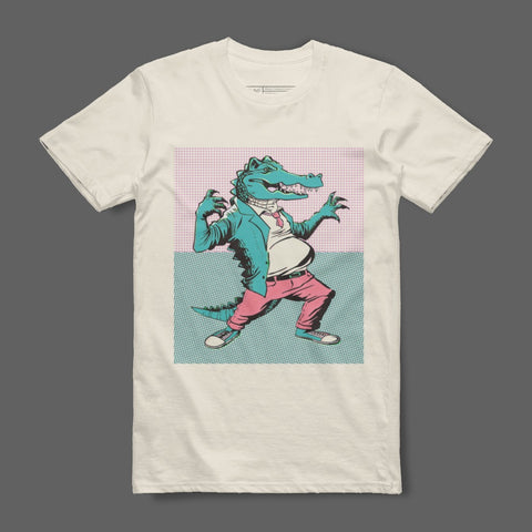 Alligator Character Graphic Novelty T-shirt