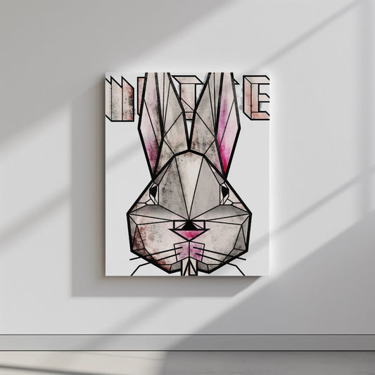 Quadro canvas white_rabbit
