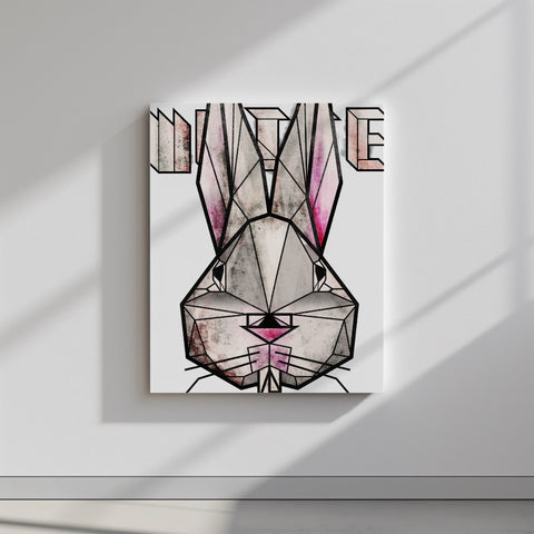 Quadro canvas white_rabbit