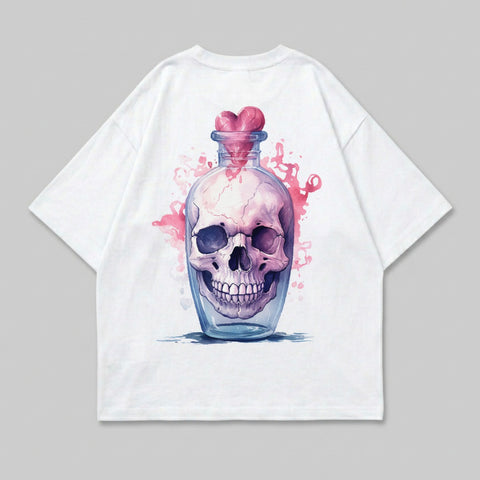 Pink Watercolor Skull Bottle Heartstopper Design product type