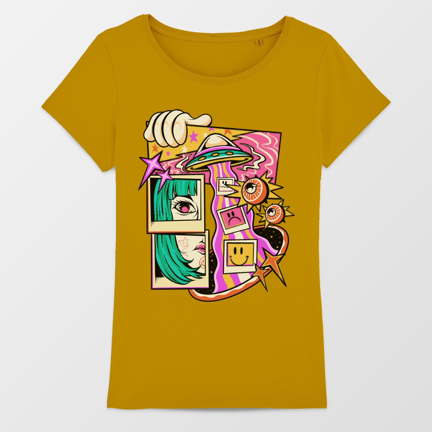 Colorful Psychedelic Graphic Art Design T-shirt