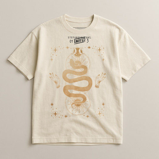 Stef Anderbakt Limited Snake Design Short Sleeve Shirt