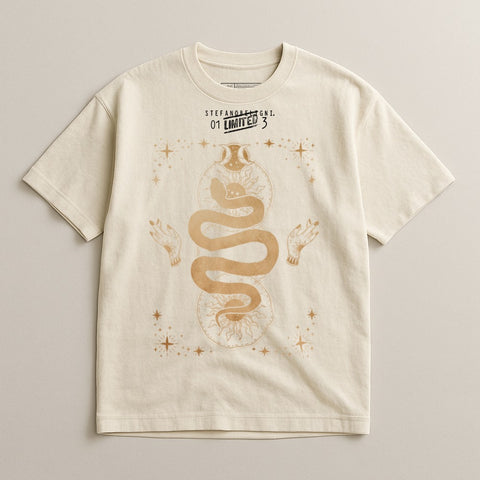 Stef Anderbakt Limited Snake Design Short Sleeve Shirt