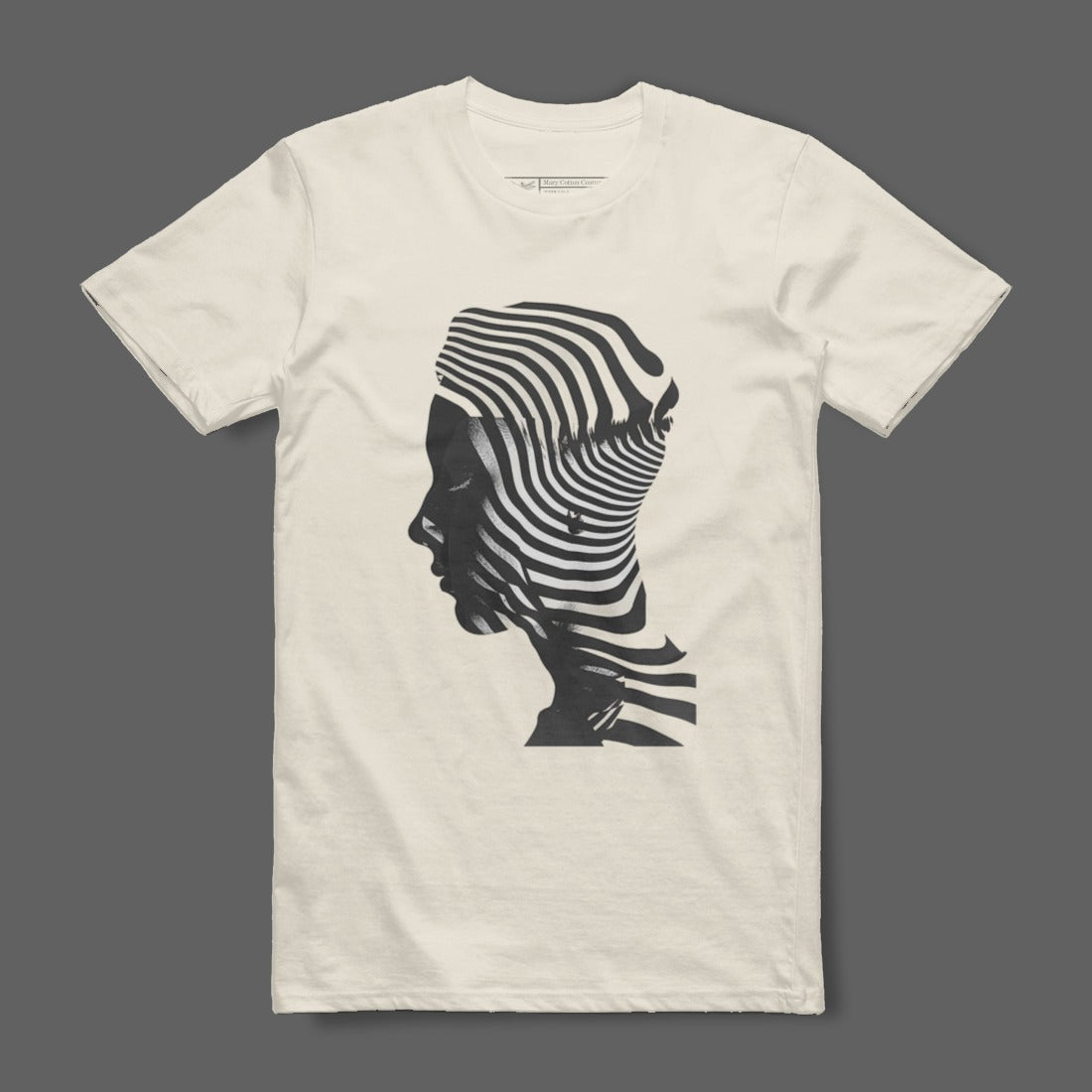 Striking Optical Art Silhouette Graphic Tee product