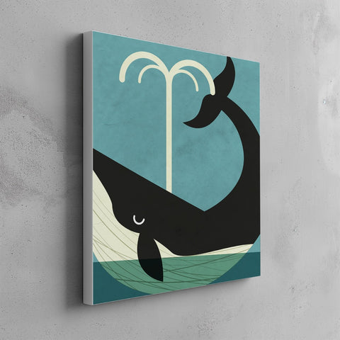 Quadro canvas whale_new