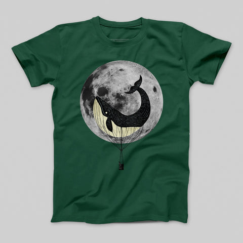 T-shirt donna boyfriend moon_whale_chiari