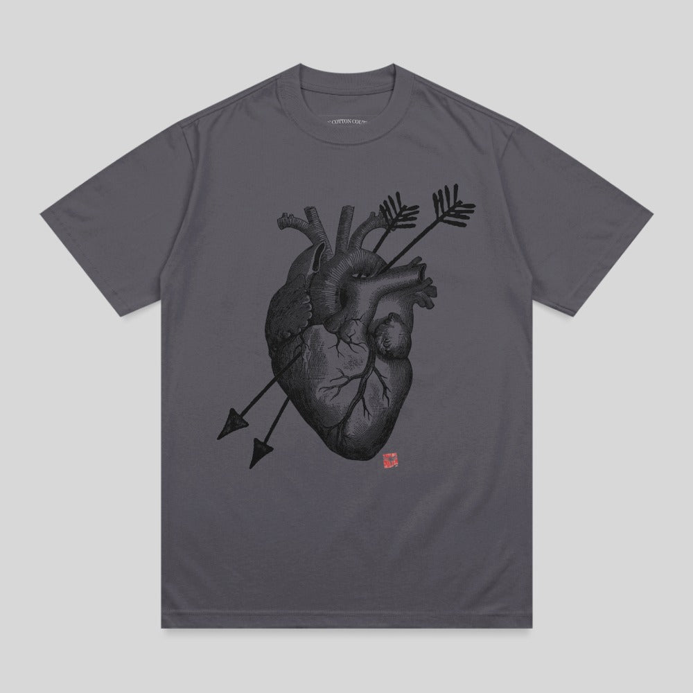 Anatomical Heart Arrows Pierced Dark Graphic product type