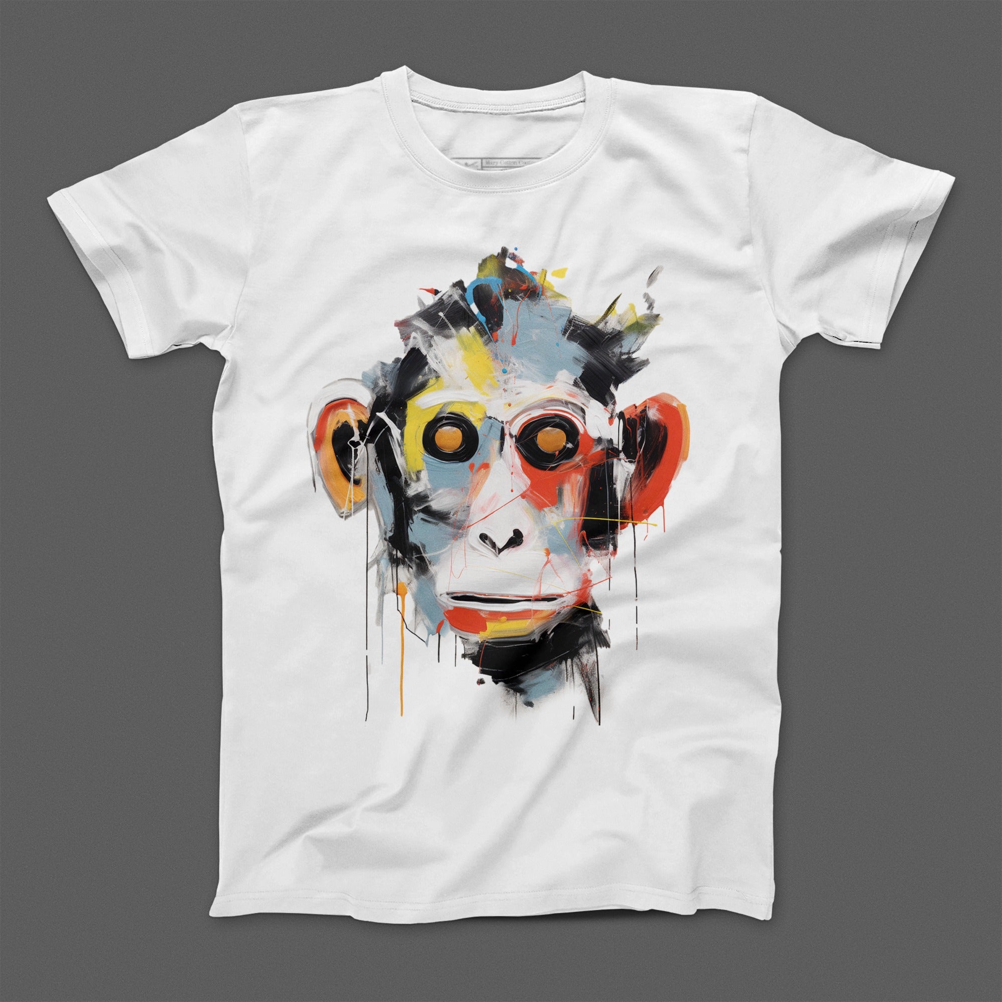 Colorful Abstract Monkey Print Art T-shirt Product