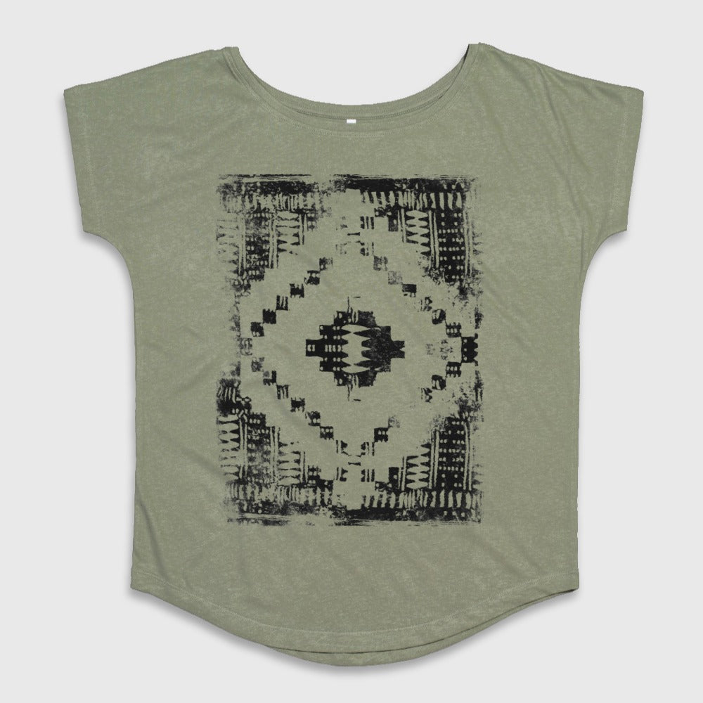 Geometric Pattern Graphic Women's T-Shirt Top
