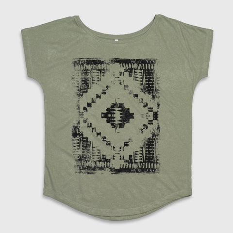 Geometric Pattern Graphic Women's T-Shirt Top
