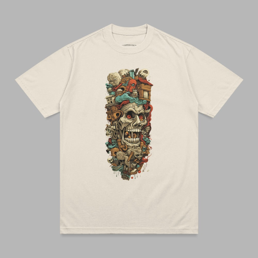 Urban Skull Creature Detailed Graphic Artwork product type