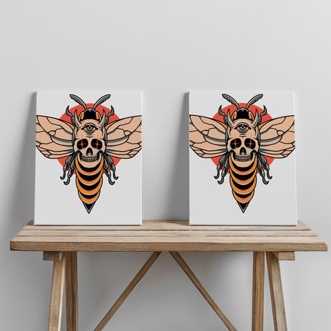 Quadro canvas devil-bee