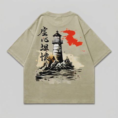 Lighthouse Japanese Calligraphy Red Splatter Graphic product type
Lighthouse
Japanese
Calligraphy
Graphic Tee
Asian Art
T-shirt
Streetwear
Unique Design
Red Splatter
Ocean
Coastal
Nautical
Humble
Magnanimous
Abstract Art
Aesthetic Shirt
Artistic
Ink Wash
Brush Stroke
Lighthouse Print