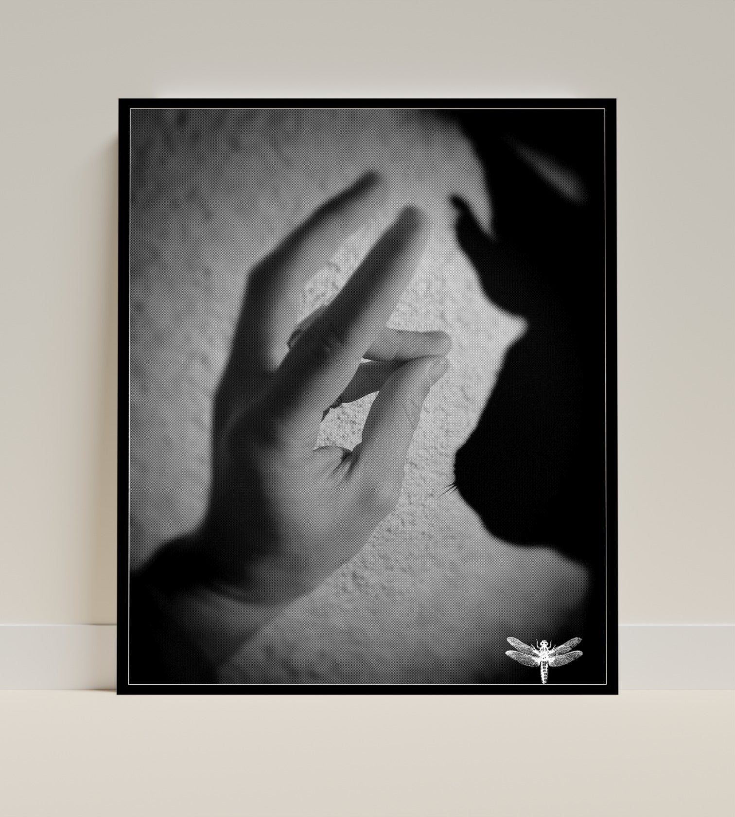 Shadow Hand Gesture Art Print for Modern Decor