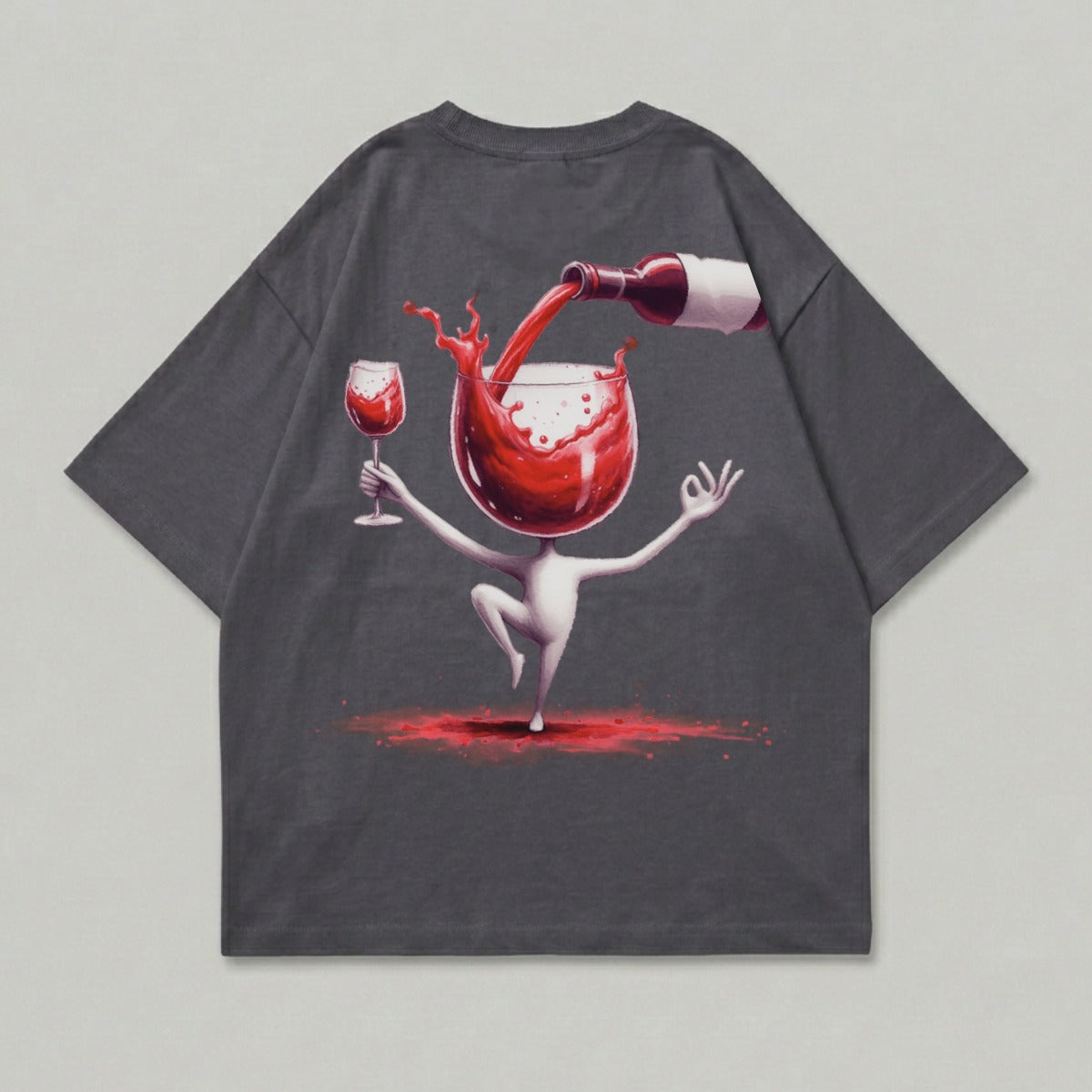 Meditating Wine Glass Figure Bottle Pour T-Shirt product type

Wine Graphic, Red Wine Art, Wine Glass Head, Bottle Pour, Abstract Figure, Meditating Design, Unique Tee, Cool TShirt, Beverage Theme, Drink Lover Gift, Artistic Apparel, Splashing Wine, Yoga Wine, Zen Design, Creative Print, Statement Tee, Graphic Shirt, Trendy Design, Funky Art, Casual Top