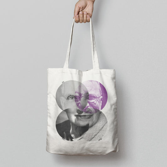 Unique Triple Portrait Design Tote Bag for Everyday Use
