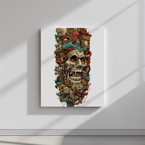 Quadro canvas monster-wood