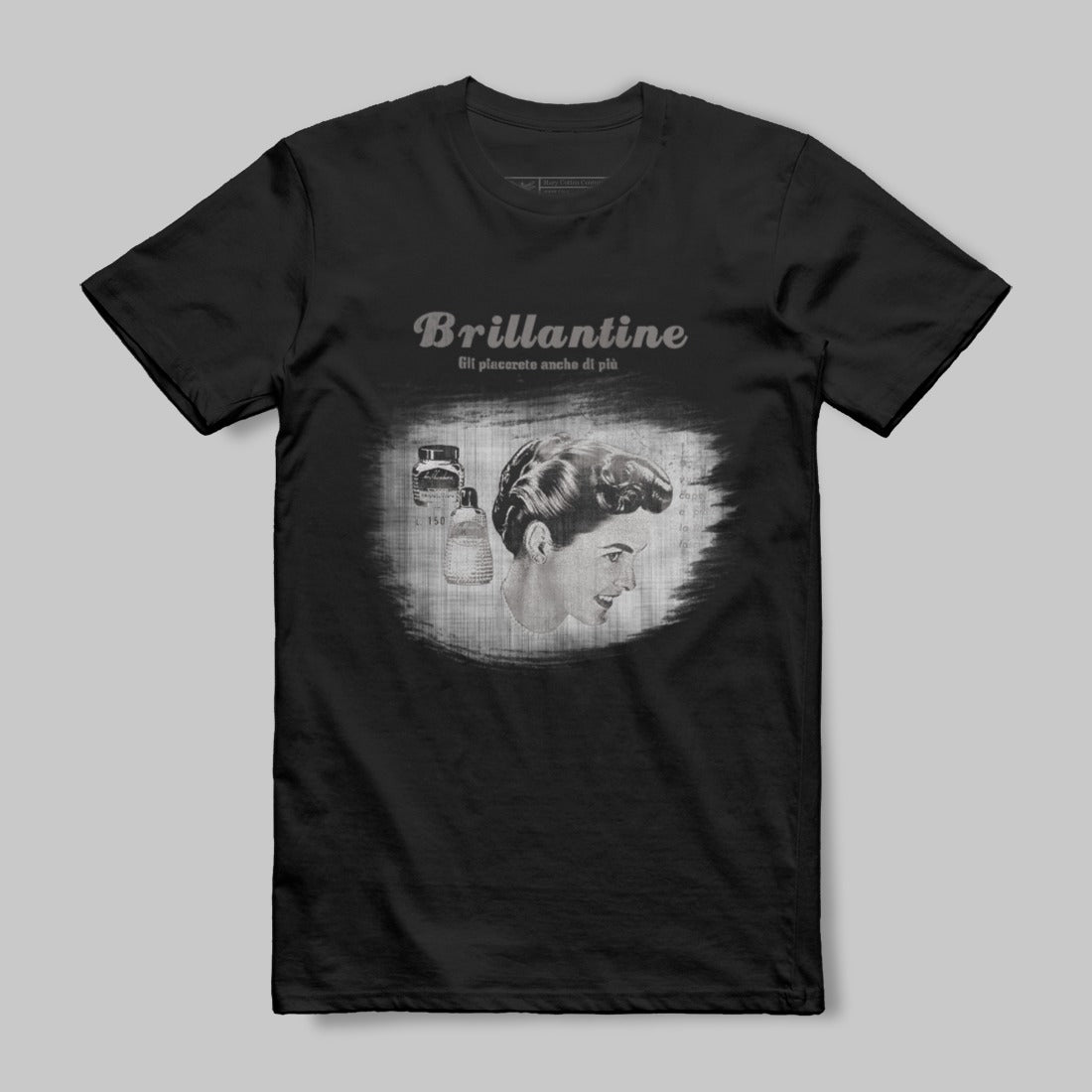 Brillantine Vintage Print Retro Style Graphic Tee