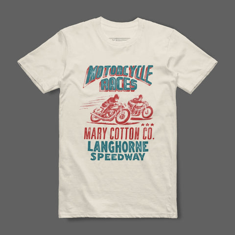 Motorcycle Races Mary Cotton Co Langhorne Speedway Shirt