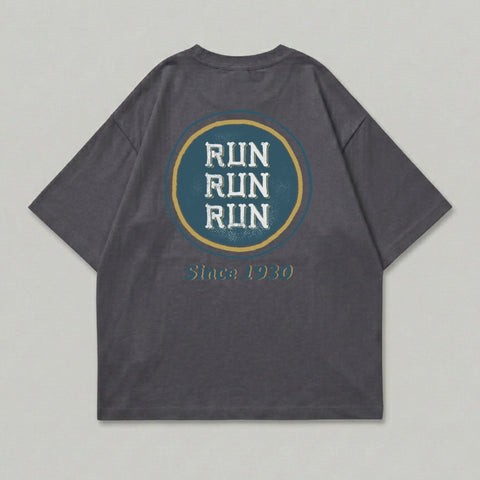 Dark Gray RUN RUN RUN Since 1930 T-Shirt product type