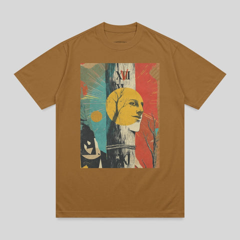 Abstract Face Sun XII Numeral Graphic T-Shirt product type
