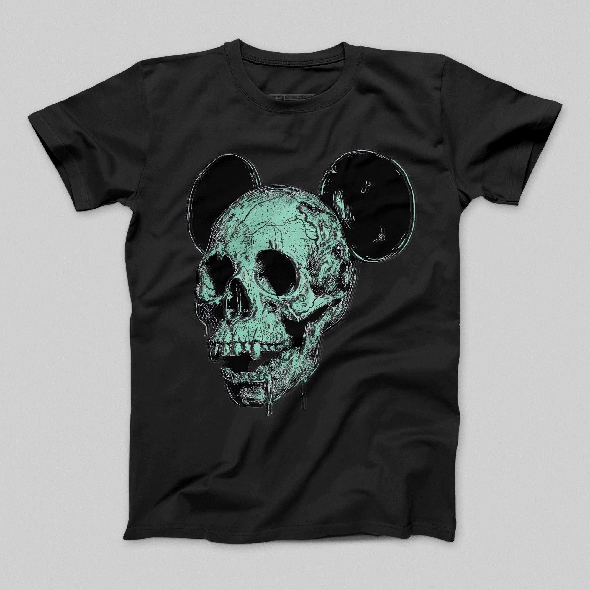 Eerie Skull with Mouse Ears Graphic T-Shirt Product