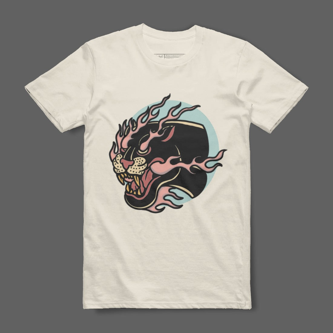 Fierce Panther T-shirt with Vibrant Color Design