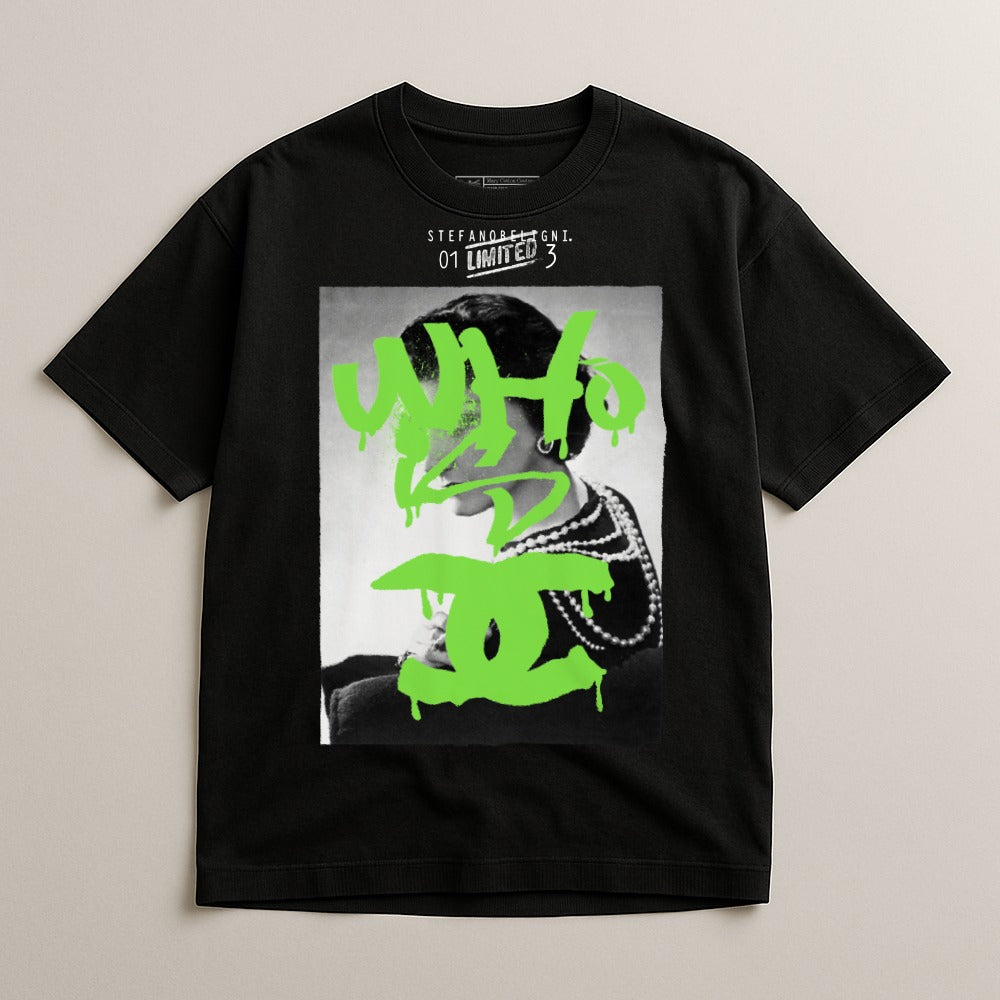 Urban Graphic Tee with Bold Green Design