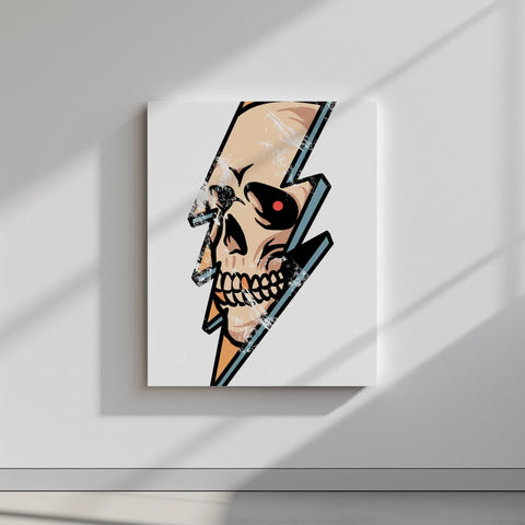 Quadro canvas thunder-skull