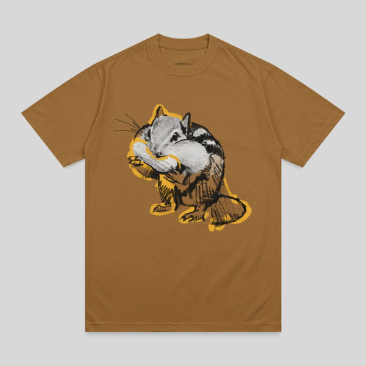 Realistic Chipmunk Animal Illustrated Sketch T-Shirt product type