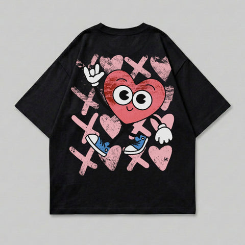 Cartoon Heart Character XOXO Graphics Oversize product type