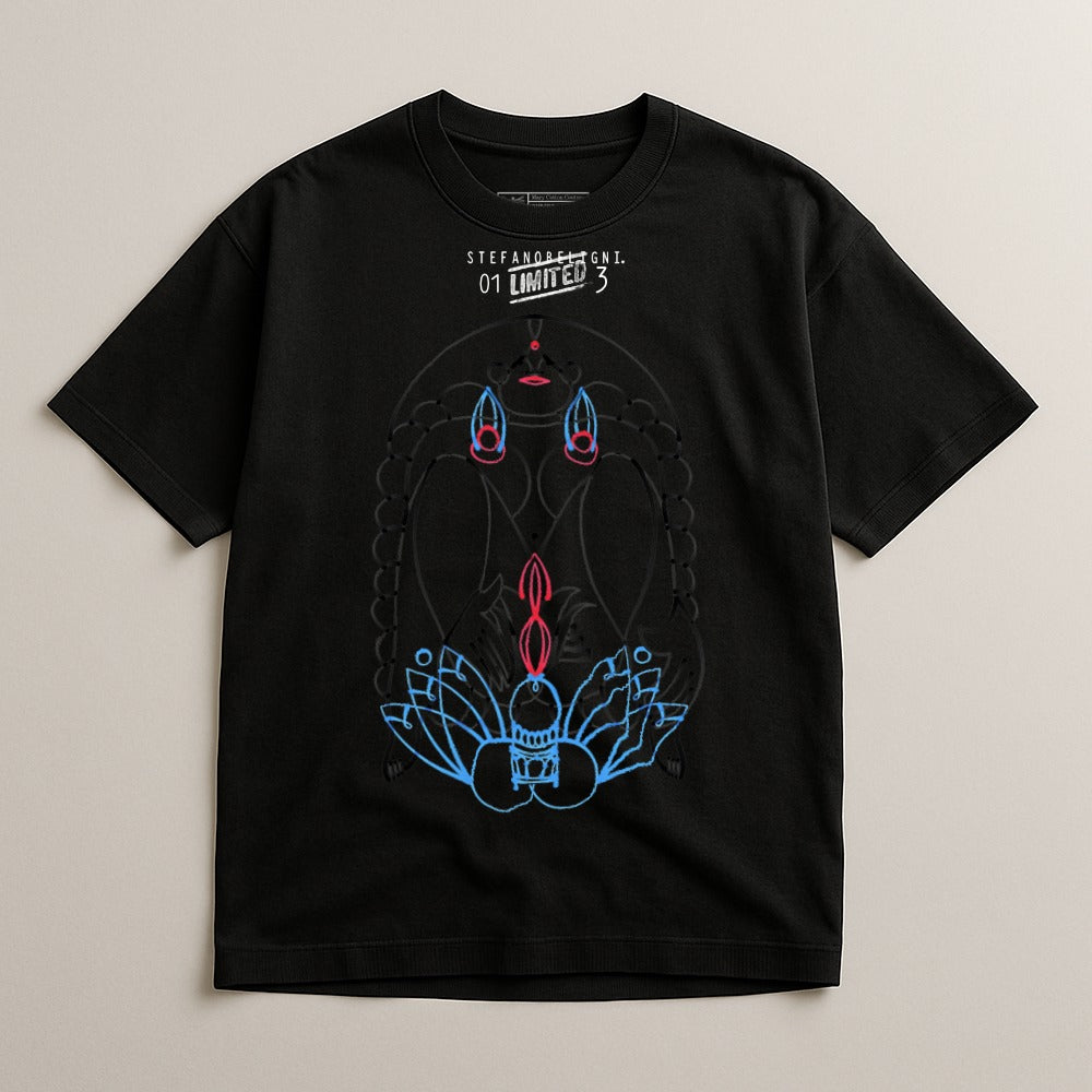 Limited Edition Graphic Tee with Intricate Art Design