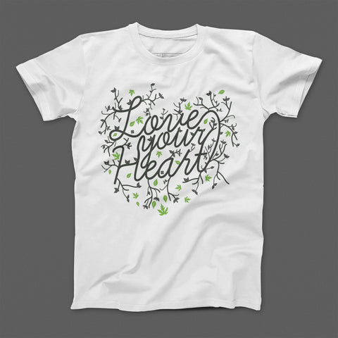T-shirt donna boyfriend Love Earth White
