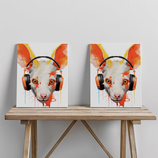 Quadro canvas music mouse