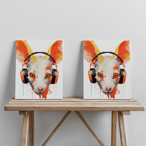 Quadro canvas music mouse
